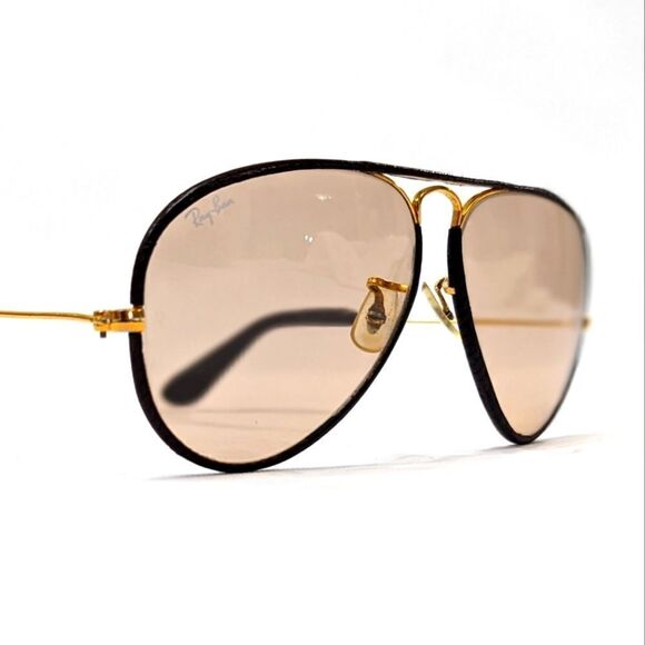 Vintage Ray-Ban Leathers Bausch & Lomb Aviator - Picture 2 of 16